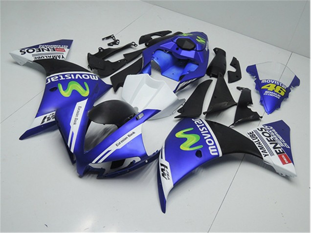 Kit Carenados Moto R1 12-14 - Azul Blanco Negro Kit Carenados Moto R1 12-14 - Azul Blanco Negro