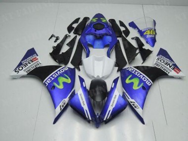 Kit Carenados Moto R1 12-14 - Azul Blanco Negro