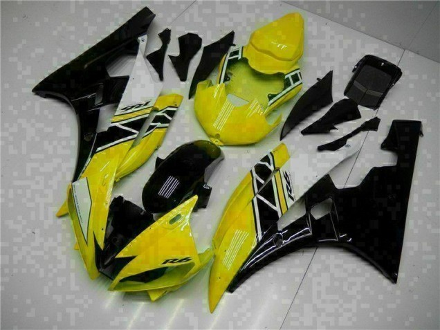 Kit Carenados Moto R6 06-07 - Amarillo Negro Kit Carenados Moto R6 06-07 - Amarillo Negro