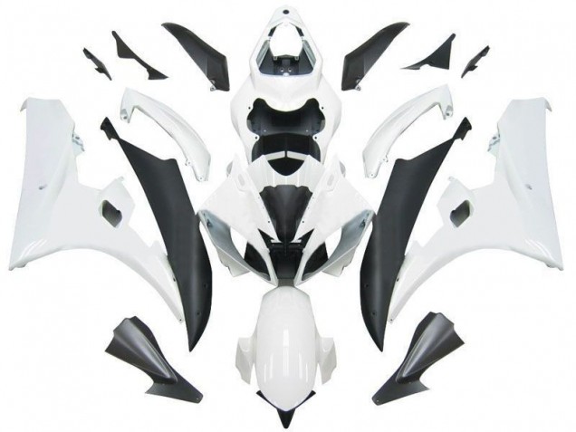Kit Carenados Moto R6 06-07 - Blanco Negro Kit Carenados Moto R6 06-07 - Blanco Negro