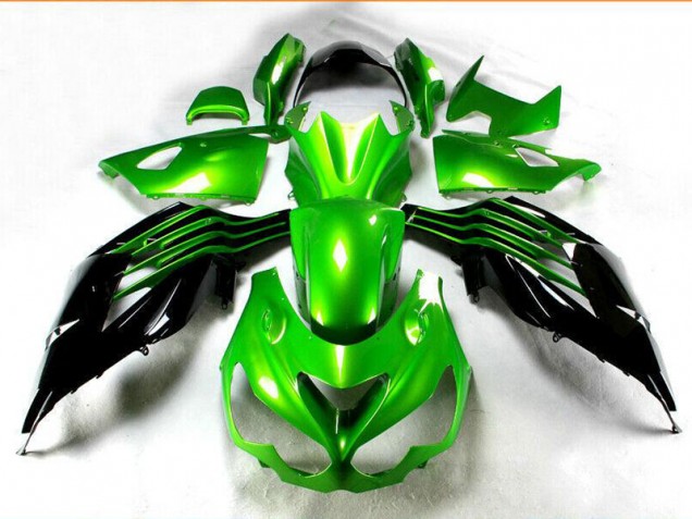 Kit Carenados Moto ZX14R ZZR 1400 12-21 - Negro Verde Kit Carenados Moto ZX14R ZZR 1400 12-21 - Negro Verde