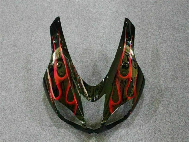 Kit Carenados Moto ZX6R 07-08 - Negro Rojo Llama Kit Carenados Moto ZX6R 07-08 - Negro Rojo Llama