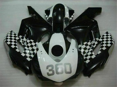 Kit Completo Carenados Moto CBR 1000 RR 04-05 - Blanco Negro