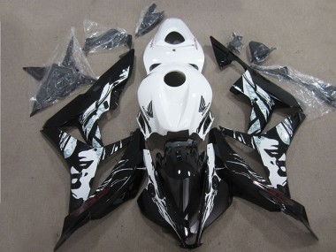 Kit Completo Carenados Moto CBR 600 RR 07-08 - Negro Blanco