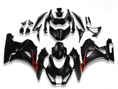 Kit Completo Carenados Moto GSXR 1000 17-23 - Negro Rojo