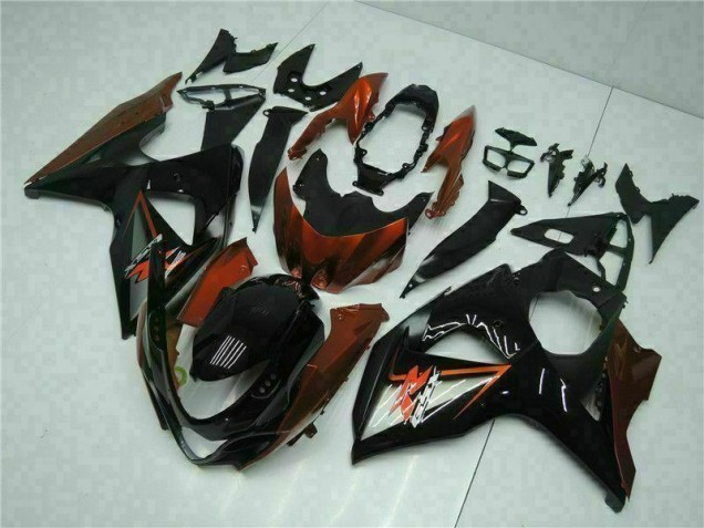 Kit Completo Carenados Moto GSXR 1000 K9 09-16 - Marrón Negro Kit Completo Carenados Moto GSXR 1000 K9 09-16 - Marrón Negro