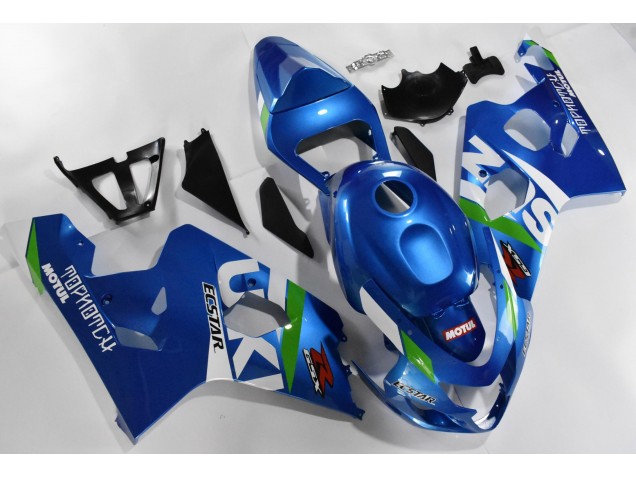 Kit Completo Carenados Moto GSXR 600 / 750 K4 04-05 - Azul Blanco Kit Completo Carenados Moto GSXR 600 / 750 K4 04-05 - Azul Blanco