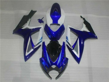 Kit Completo Carenados Moto GSXR 600 / 750 K6 06-07 - Azul Blanco