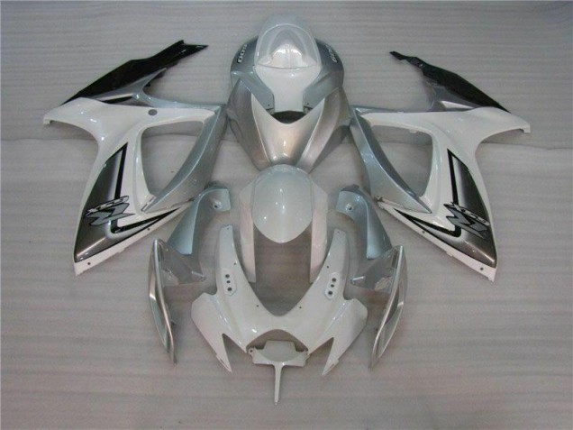 Kit Completo Carenados Moto GSXR 600 / 750 K6 06-07 - Blanco Plata Kit Completo Carenados Moto GSXR 600 / 750 K6 06-07 - Blanco Plata