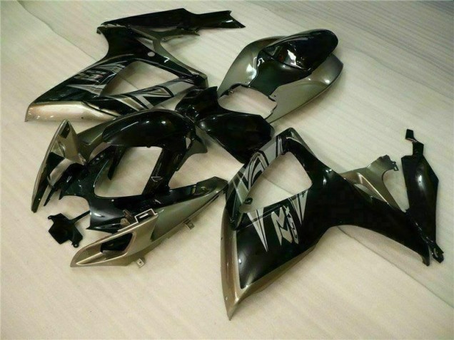 Kit Completo Carenados Moto GSXR 600 / 750 K6 06-07 - Negro Gris Kit Completo Carenados Moto GSXR 600 / 750 K6 06-07 - Negro Gris