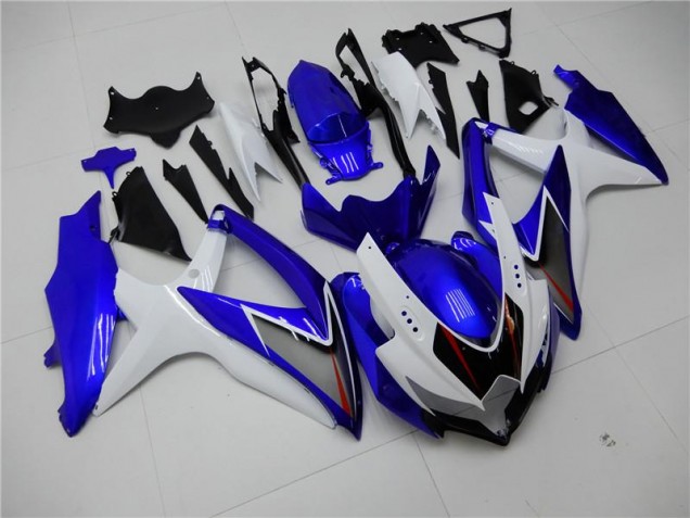 Kit Completo Carenados Moto GSXR 600 / 750 K8 08-10 - Blanco Azul Kit Completo Carenados Moto GSXR 600 / 750 K8 08-10 - Blanco Azul