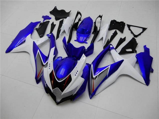 Kit Completo Carenados Moto GSXR 600 / 750 K8 08-10 - Blanco Azul Kit Completo Carenados Moto GSXR 600 / 750 K8 08-10 - Blanco Azul