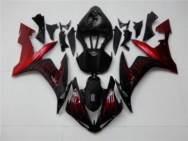 Kit Completo Carenados Moto R1 04-06 - Rojo Negro