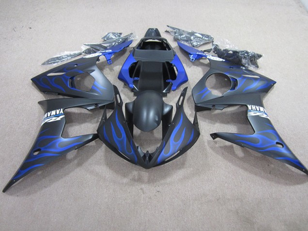 Kit Completo Carenados Moto R6 03-05 - Llama azul negra Kit Completo Carenados Moto R6 03-05 - Llama azul negra
