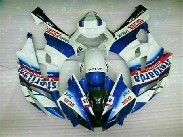 Kit Completo Carenados Moto R6 06-07 - Blanco Azul Kit Completo Carenados Moto R6 06-07 - Blanco Azul