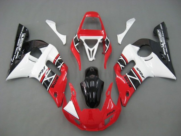 Kit Completo Carenados Moto R6 98-02 - Rojo Blanco Negro Kit Completo Carenados Moto R6 98-02 - Rojo Blanco Negro