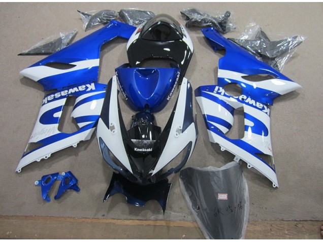 Kit Completo Carenados Moto ZX6R 05-06 - Azul Blanco Kit Completo Carenados Moto ZX6R 05-06 - Azul Blanco
