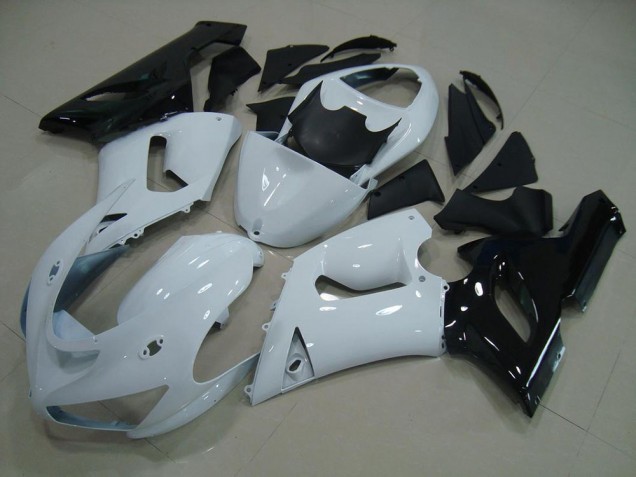Kit Completo Carenados Moto ZX6R 05-06 - Blanco Negro Kit Completo Carenados Moto ZX6R 05-06 - Blanco Negro