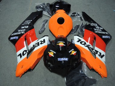 Kits ABS Carenados Motocicleta CBR 1000 RR 04-05 - Negro Naranja Repsol