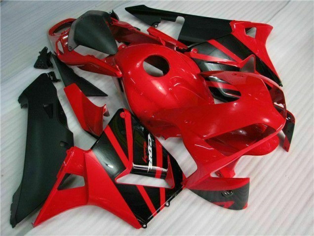 Kits ABS Carenados Motocicleta CBR 600 RR 03-04 - Rojo Negro Kits ABS Carenados Motocicleta CBR 600 RR 03-04 - Rojo Negro