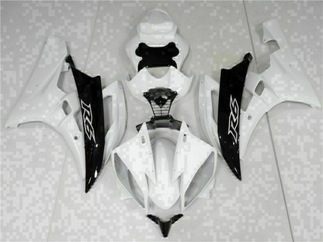 Kits ABS Carenados Motocicleta R6 06-07 - Blanco Negro Kits ABS Carenados Motocicleta R6 06-07 - Blanco Negro