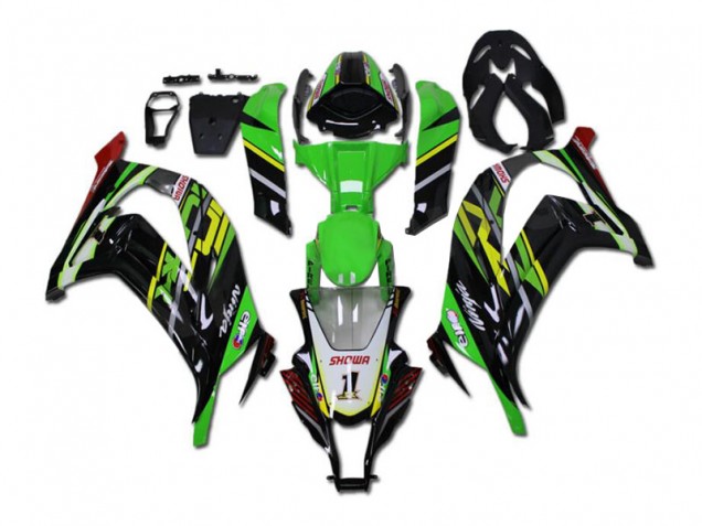 Kits ABS Carenados Motocicleta ZX10R 11-15 - Verde Negro Kits ABS Carenados Motocicleta ZX10R 11-15 - Verde Negro