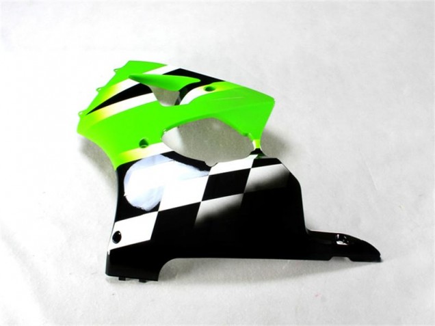 Kits ABS Carenados Motocicleta ZX6R 00-02 - Verde Negro Blanco Kits ABS Carenados Motocicleta ZX6R 00-02 - Verde Negro Blanco