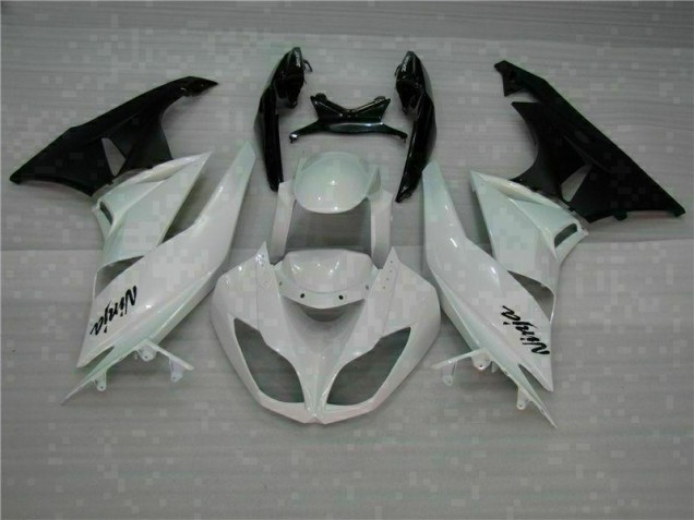 Kits ABS Carenados Motocicleta ZX6R 09-12 - Blanco Negro Kits ABS Carenados Motocicleta ZX6R 09-12 - Blanco Negro