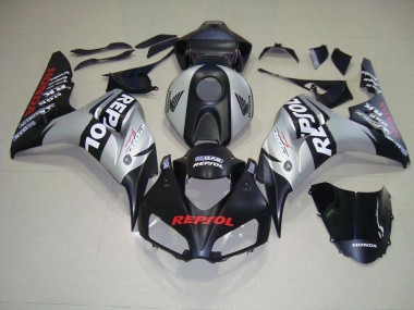 Kits Carenados Moto CBR 1000 RR 06-07 - Negro Mate Plata Repsol
