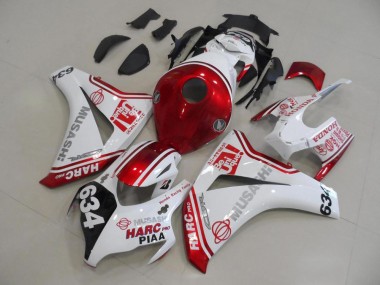 Kits Carenados Moto CBR 1000 RR 08-11 - Blanco Rojo HARC Pro PIAA 634