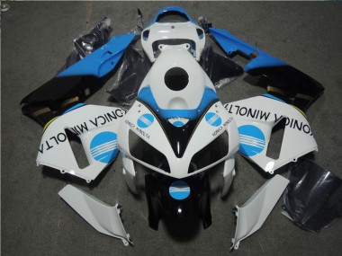 Kits Carenados Moto CBR 600 RR 05-06 - Blanco Azul Konica Minolta