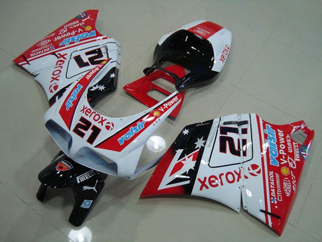 Kits Carenados Moto Ducati 748 916 996 996S 93-05 - Rojo Blanco Xerox 21 Kits Carenados Moto Ducati 748 916 996 996S 93-05 - Rojo Blanco Xerox 21
