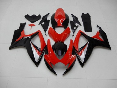 Kits Carenados Moto GSXR 600 / 750 K6 06-07 - Rojo Negro