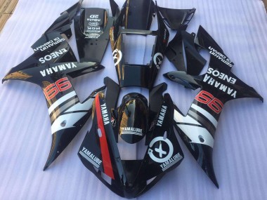 Kits Carenados Moto R1 02-03 - Negro Blanco