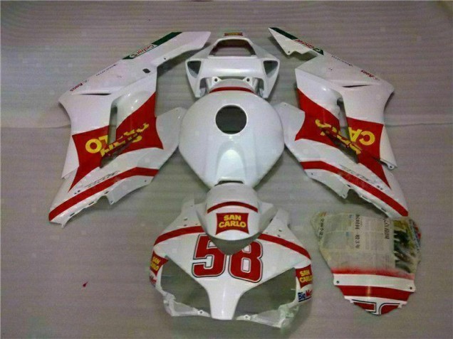 Kits Completo Carenados Moto ABS CBR 1000 RR 04-05 - Blanco Rojo Kits Completo Carenados Moto ABS CBR 1000 RR 04-05 - Blanco Rojo