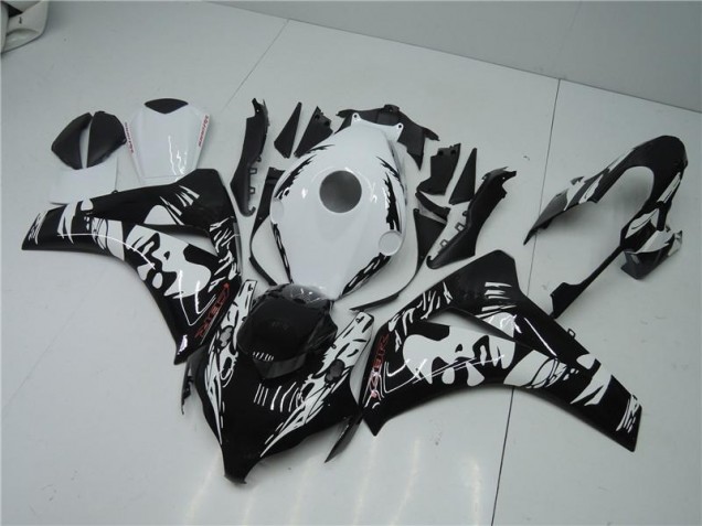 Kits Completo Carenados Moto ABS CBR 1000 RR 08-11 - Negro Blanco Kits Completo Carenados Moto ABS CBR 1000 RR 08-11 - Negro Blanco
