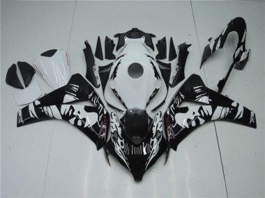 Kits Completo Carenados Moto ABS CBR 1000 RR 08-11 - Negro Blanco