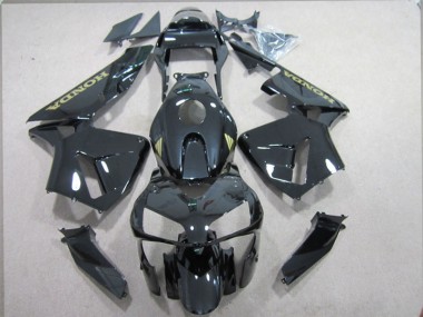 Kits Completo Carenados Moto ABS CBR 600 RR 03-04 - Negro Oro Calcomanías