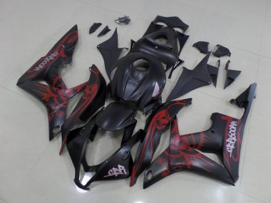 Kits Completo Carenados Moto ABS CBR 600 RR 07-08 - Negro Rojo