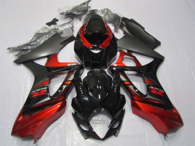Kits Completo Carenados Moto ABS GSXR 1000 K7 07-08 - Negro Rojo