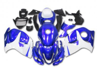 Kits Completo Carenados Moto ABS GSXR 1300 Hayabusa 08-19 - Azul Blanco