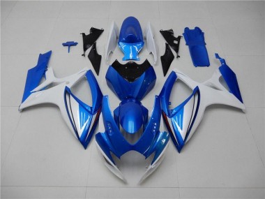 Kits Completo Carenados Moto ABS GSXR 600 / 750 K6 06-07 - Azul Blanco