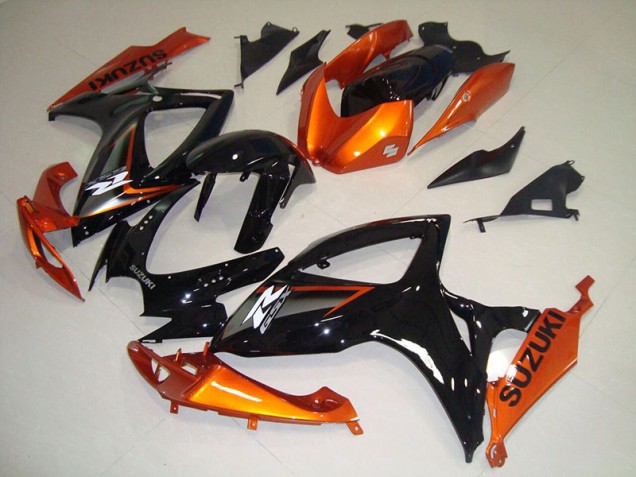 Kits Completo Carenados Moto ABS GSXR 750 K6 06-07 - Negro Naranja Kits Completo Carenados Moto ABS GSXR 750 K6 06-07 - Negro Naranja