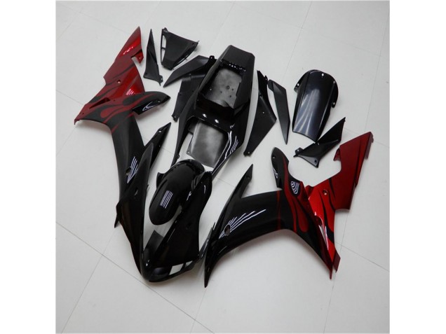 Kits Completo Carenados Moto ABS R1 02-03 - Negro Rojo Kits Completo Carenados Moto ABS R1 02-03 - Negro Rojo