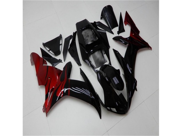 Kits Completo Carenados Moto ABS R1 02-03 - Negro Rojo Kits Completo Carenados Moto ABS R1 02-03 - Negro Rojo