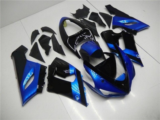 Kits Completo Carenados Moto ABS ZX6R 05-06 - Azul Negro Kits Completo Carenados Moto ABS ZX6R 05-06 - Azul Negro