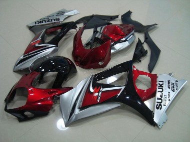 Kits Completo Carenados Moto GSXR 1000 K7 07-08 - Rojo Negro Plata