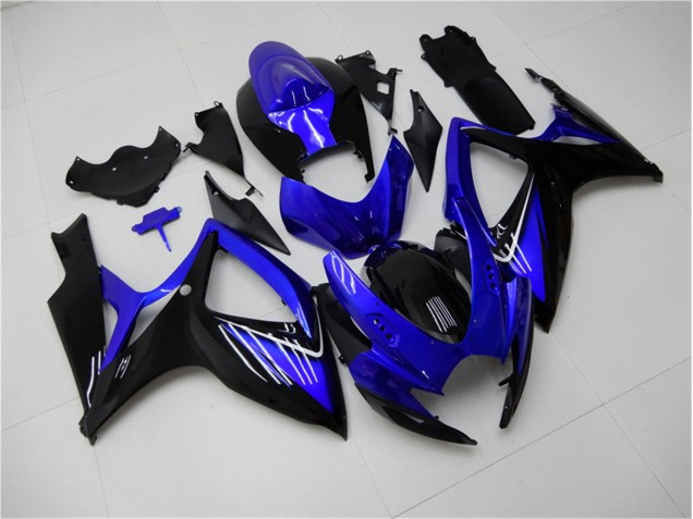 Kits Completo Carenados Moto GSXR 600 / 750 K6 06-07 - Azul Negro Kits Completo Carenados Moto GSXR 600 / 750 K6 06-07 - Azul Negro