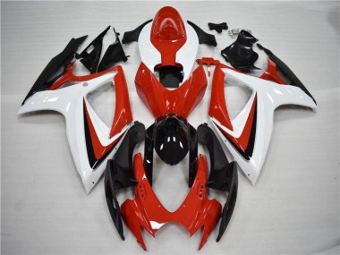 Kits Completo Carenados Moto GSXR 600 / 750 K6 06-07 - Rojo Negro
