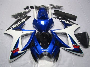 Kits Completo Carenados Moto GSXR 600 K6 06-07 - Azul Blanco